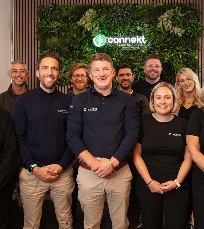The Connekt team in the office